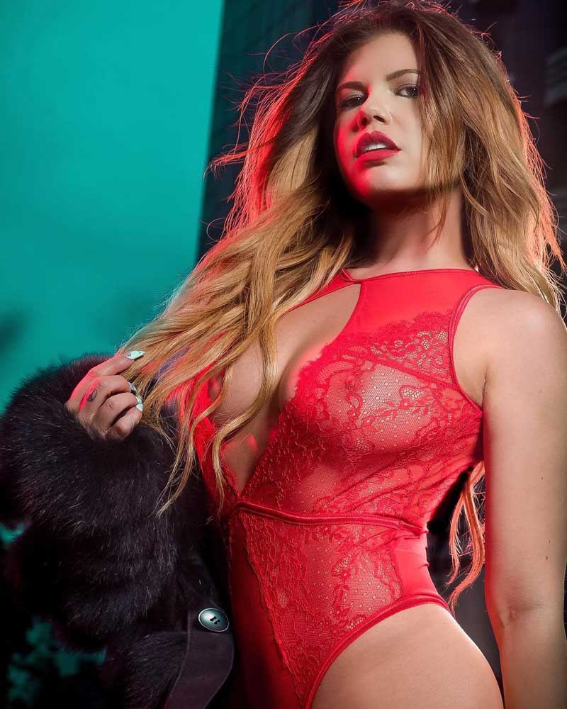 Chanel West Coast Naked Boobs - Chanel West Coast Nipples in Red Lace Lingerie - Taxi Driver ...