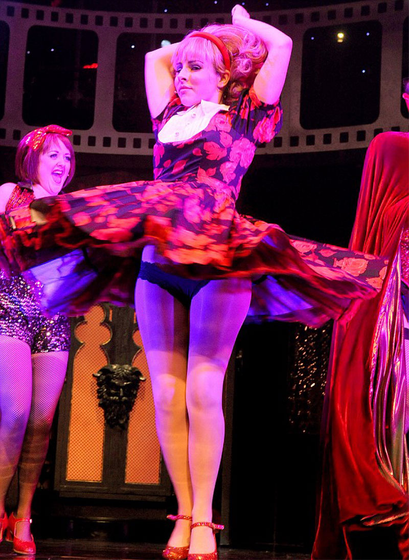 City Upskirt - Roxanne Pallett's Granny Panties Upskirt on Stage - Taxi ...
